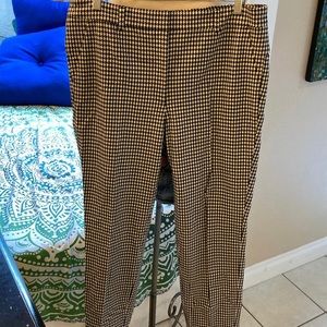 White house black market the slim ankle gingham Pants size 14